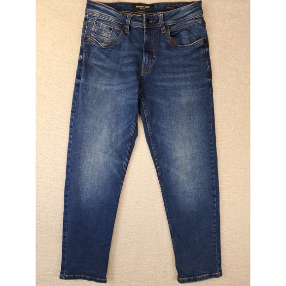 Kenneth Cole Athletic Fit Jeans Mens Size 30 x 28 Blue - Picture 2 of 9